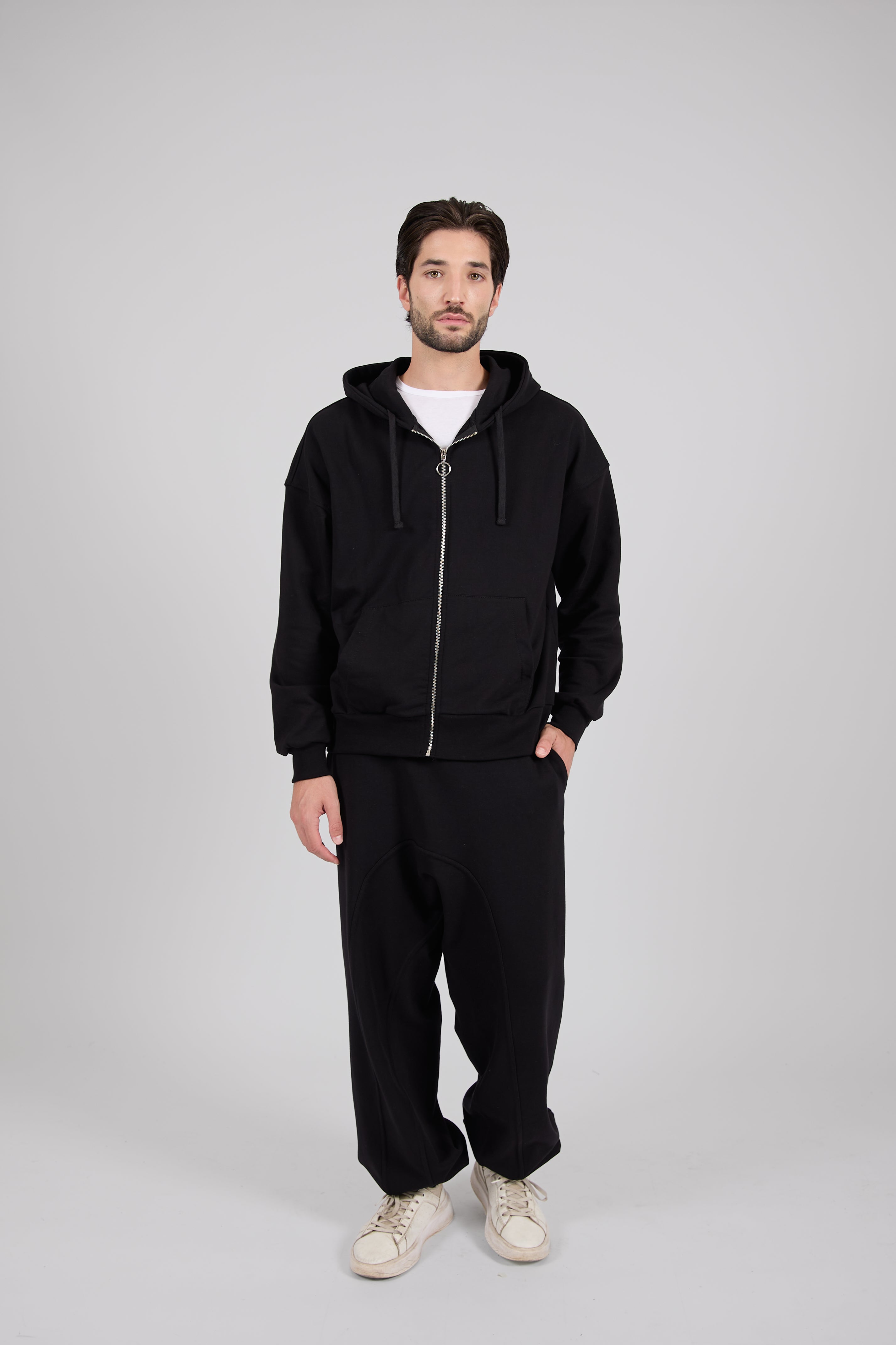 BLACKOUT DROP-CROTCH PANTS – Drop crotch trousers