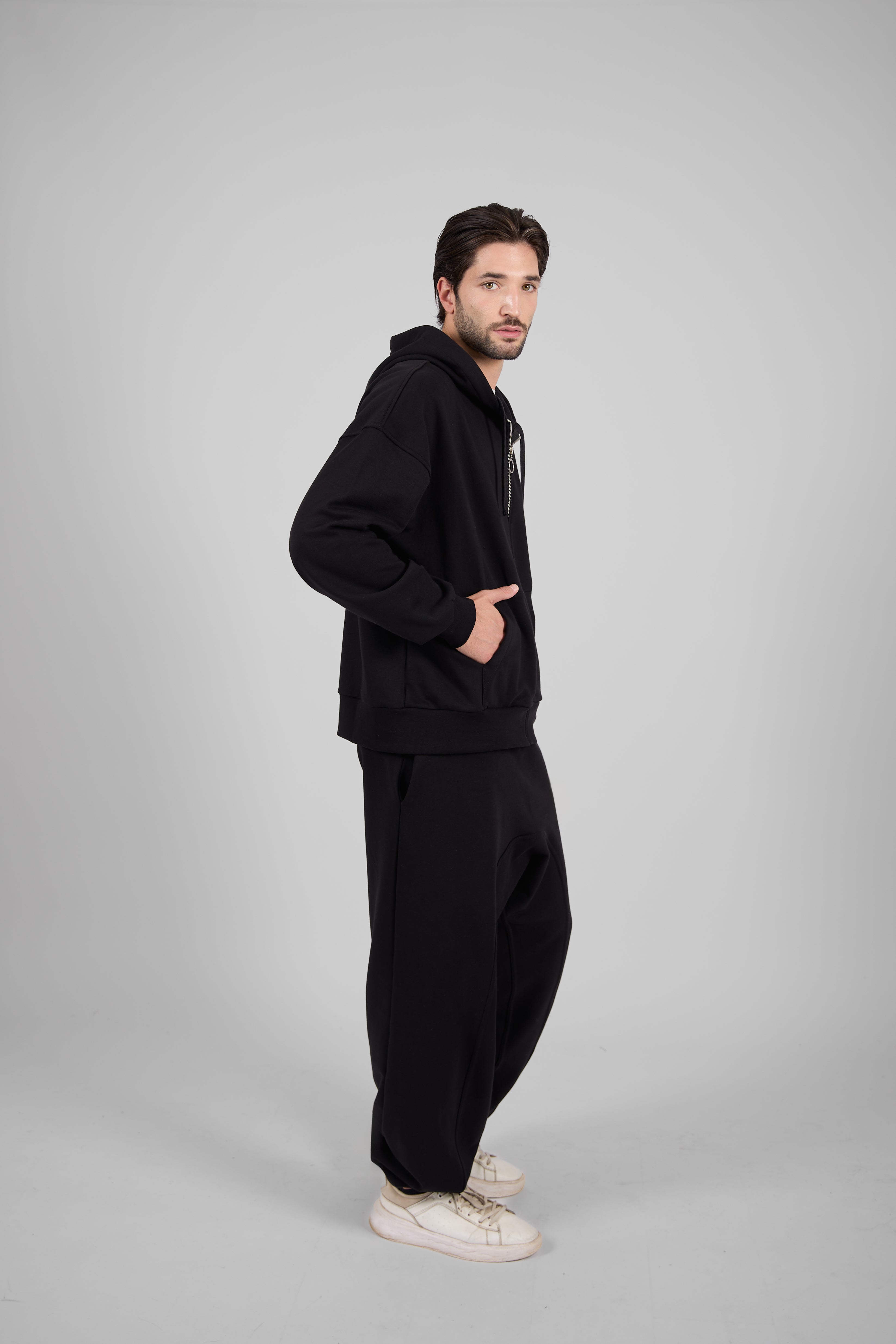 BLACKOUT DROP-CROTCH PANTS – Drop crotch trousers