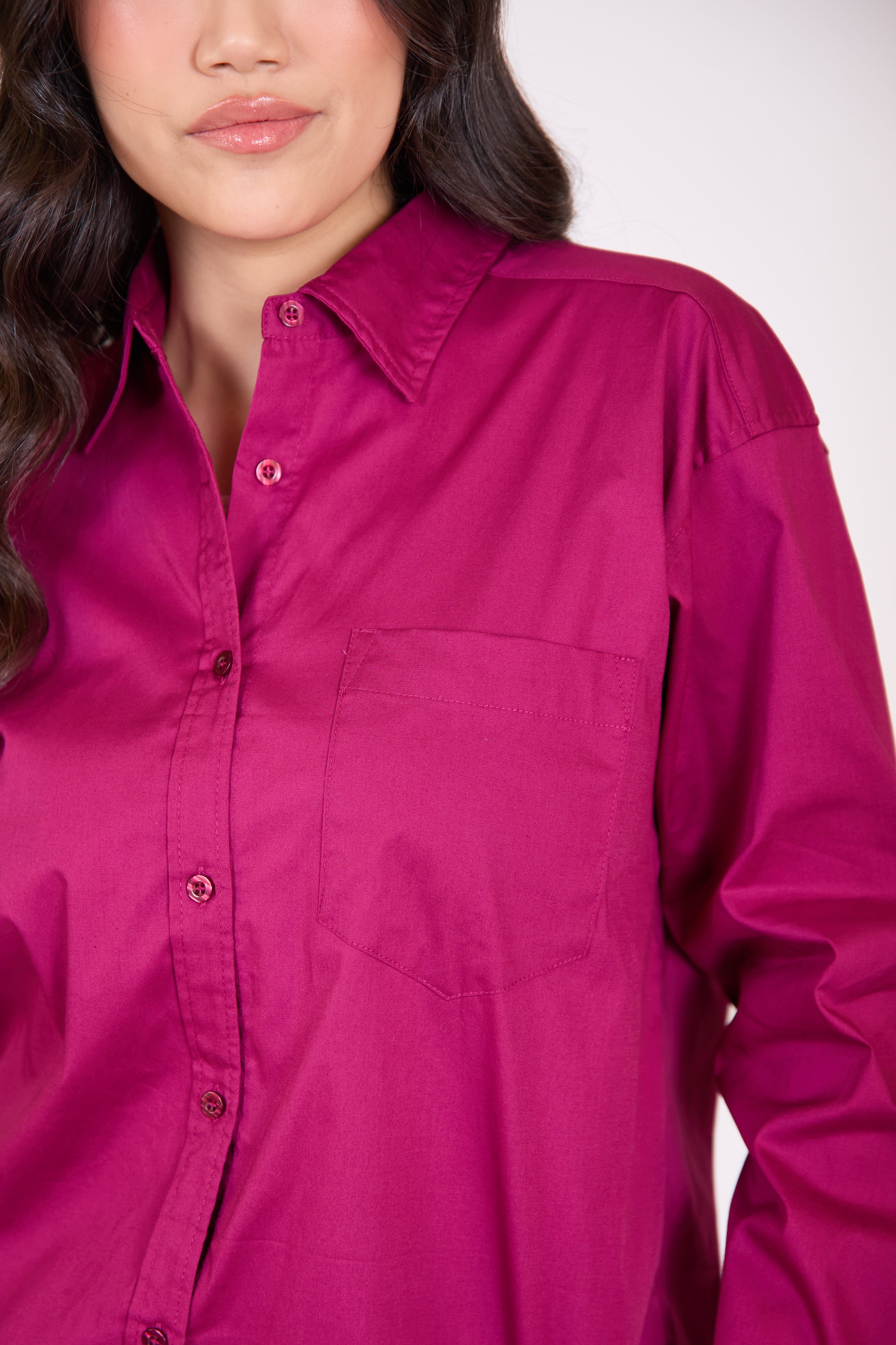 SOLE - Camicia over con tasca