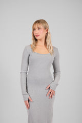 BOREALE – Abito a costine con dettaglio pollice